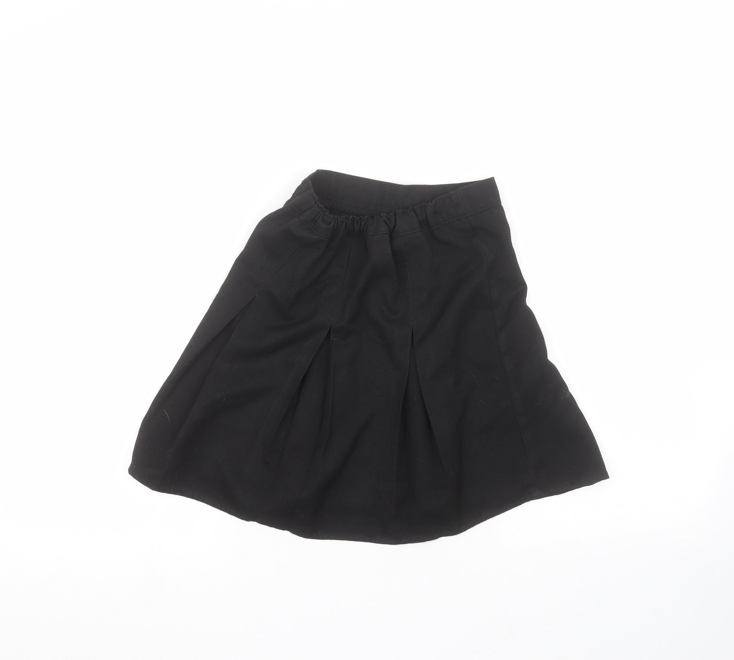 Preworn Girls Black   A-Line Skirt Size 6-7 Years