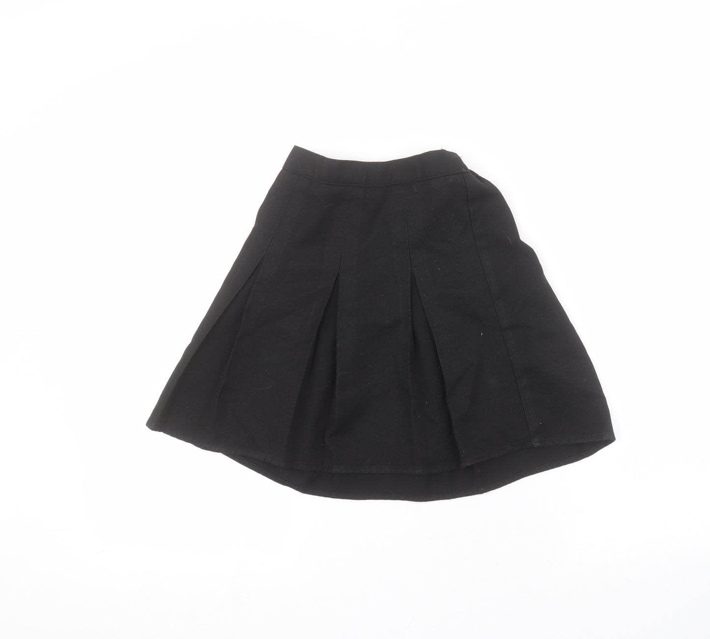 Preworn Girls Black   A-Line Skirt Size 6-7 Years