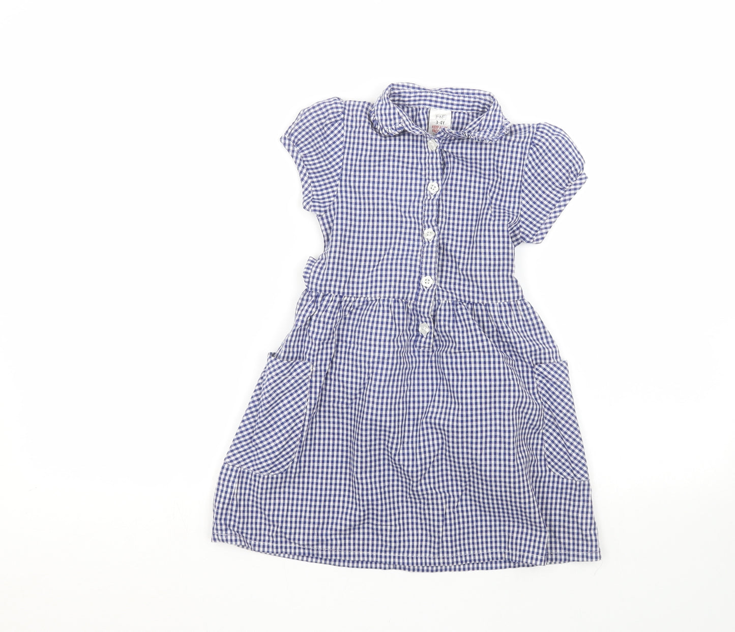 F&F Girls Blue   A-Line  Size 3-4 Years
