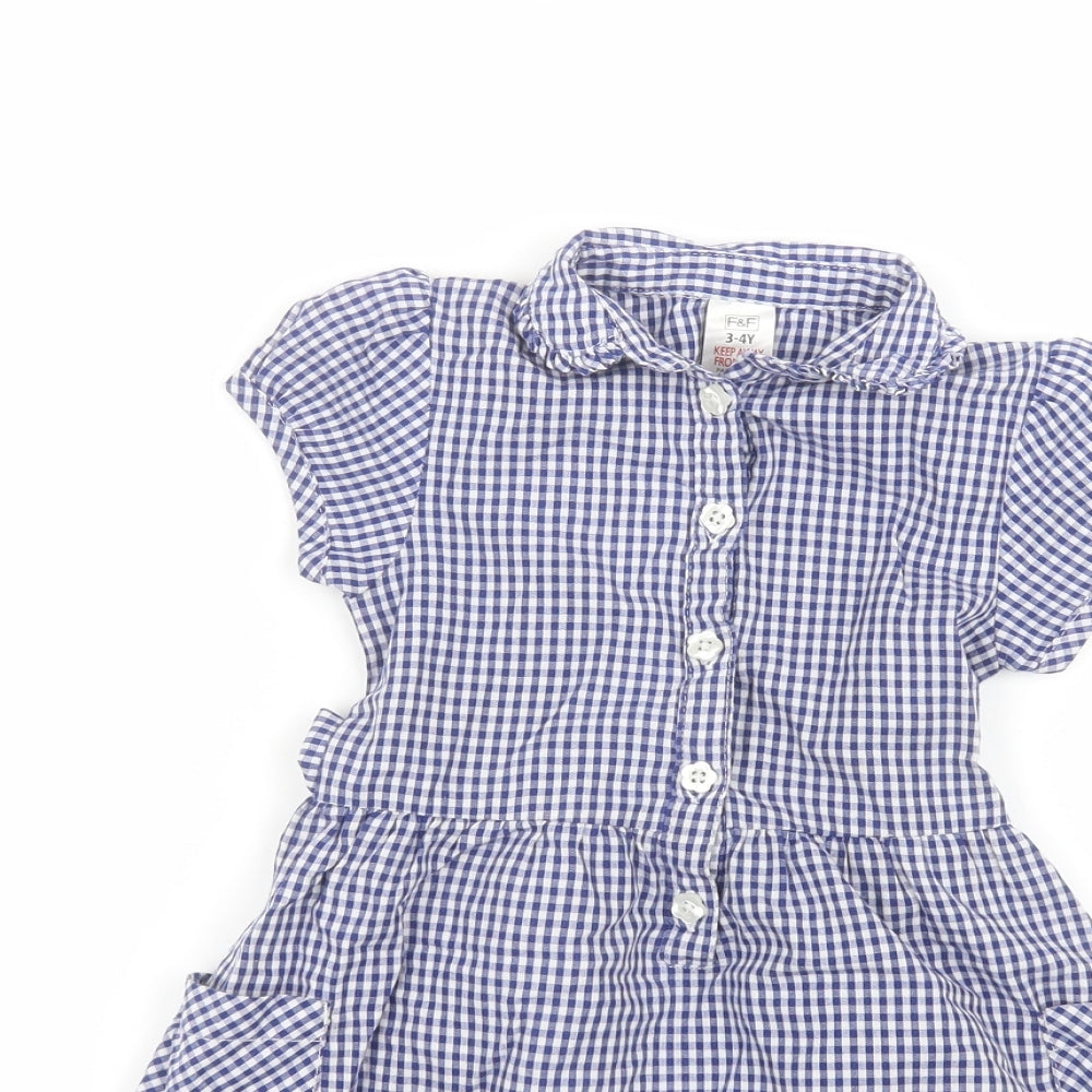 F&F Girls Blue   A-Line  Size 3-4 Years