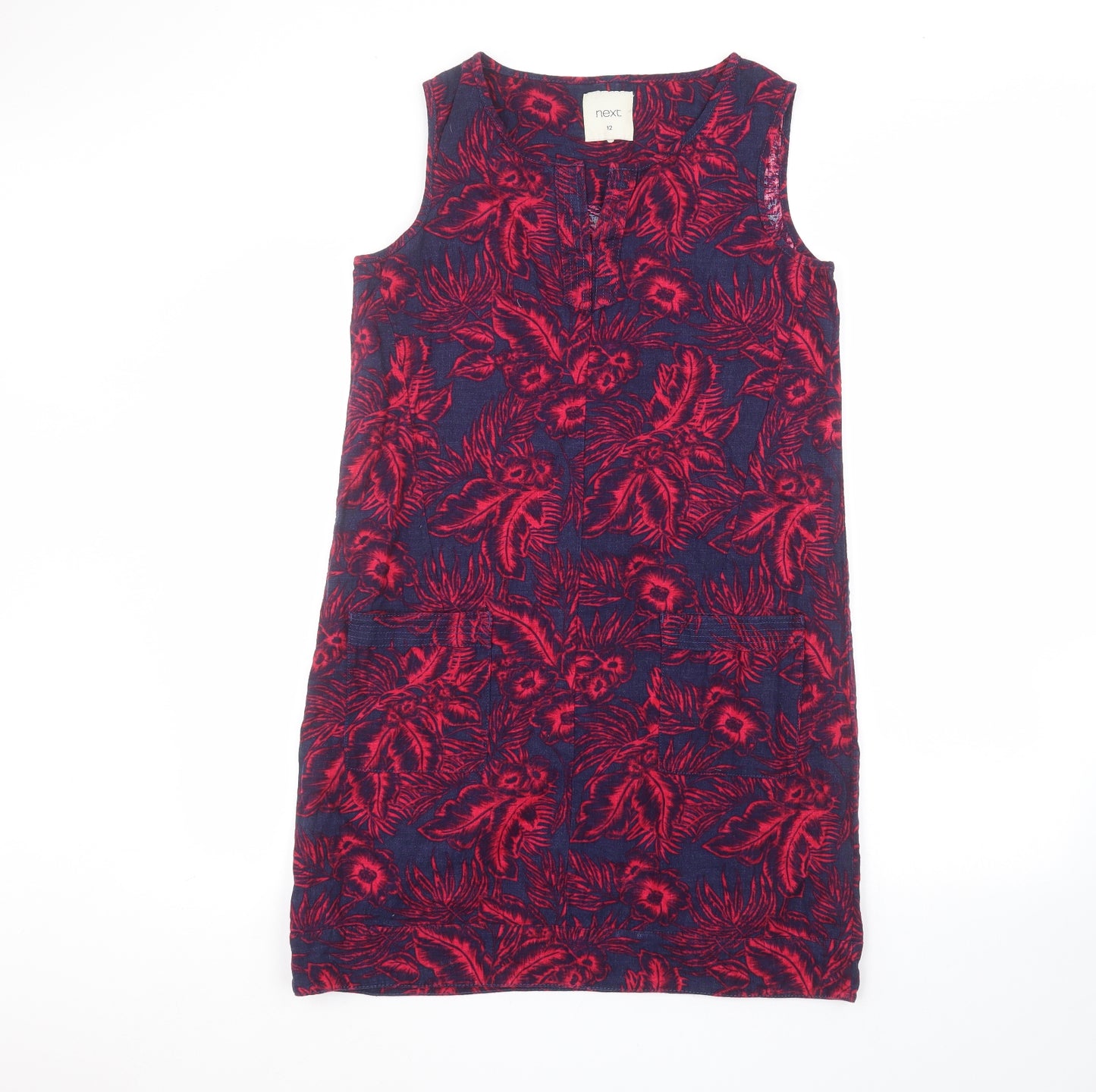 NEXT Womens Blue Floral  A-Line  Size 12