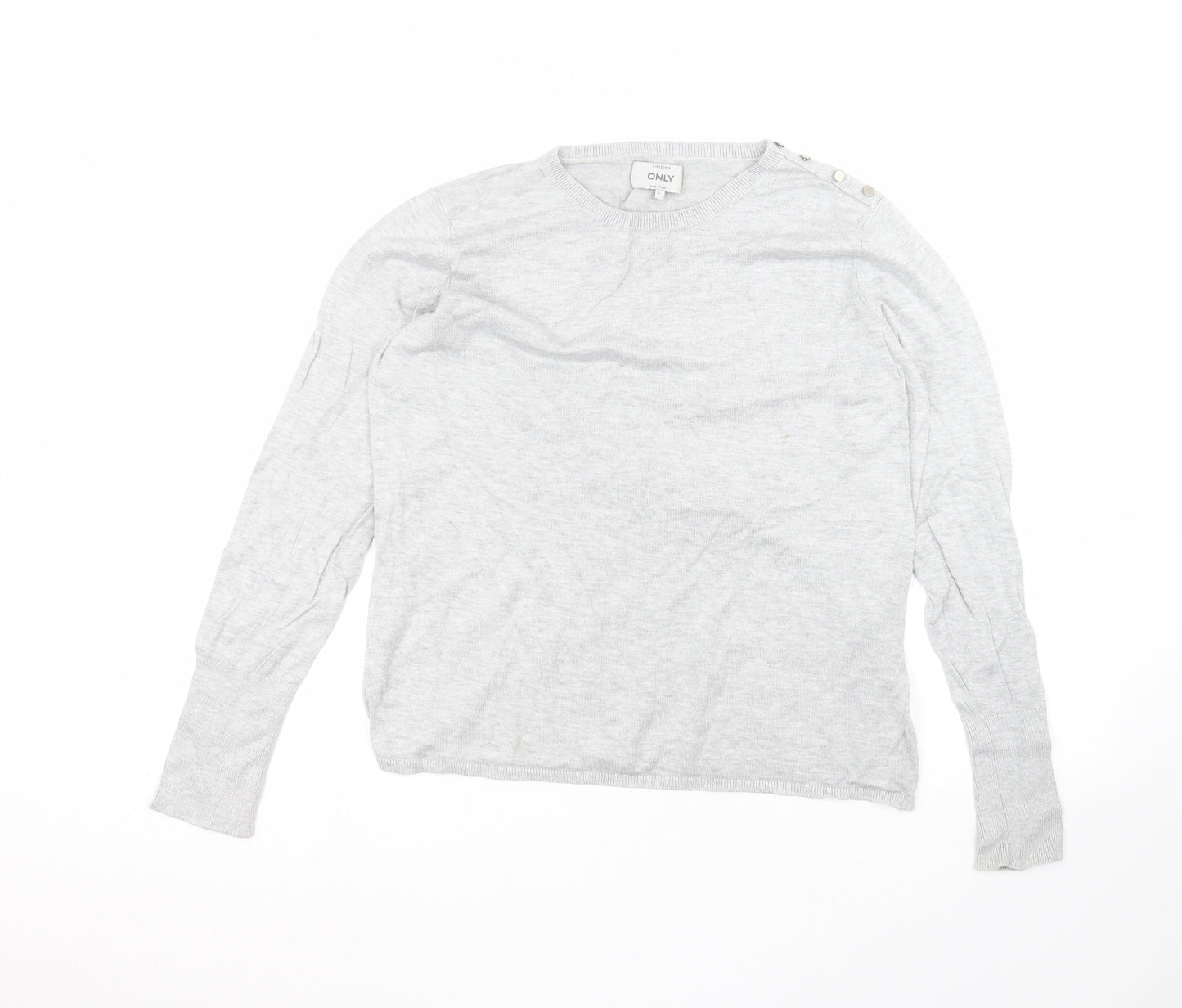 Only Womens Grey   Basic T-Shirt Size L