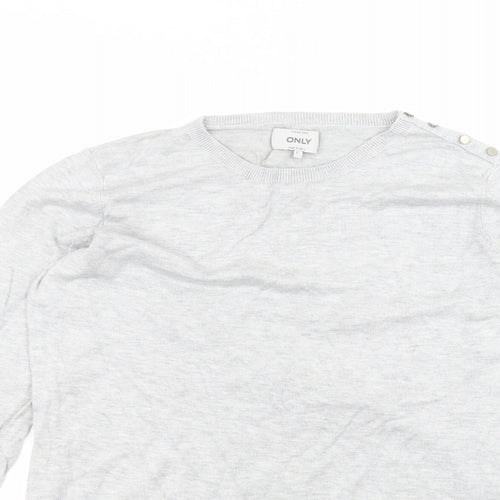 Only Womens Grey   Basic T-Shirt Size L