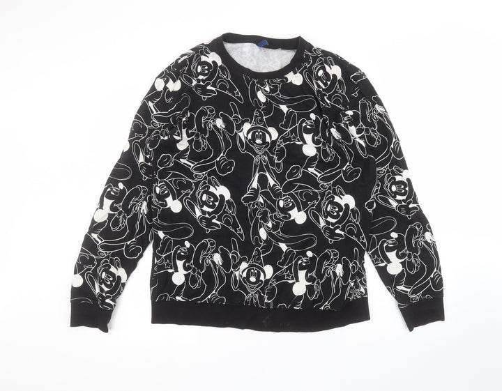 H&M Womens Black   Pullover Jumper Size M