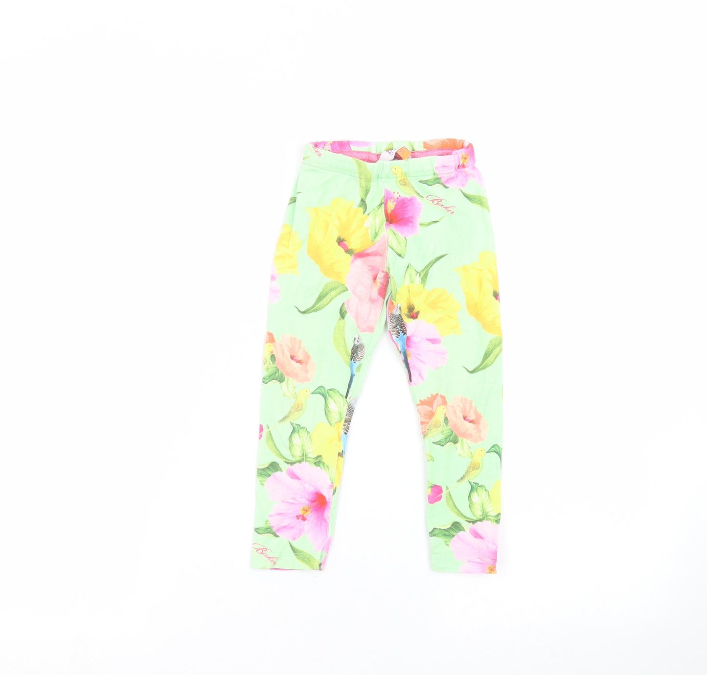 Ted Baker Girls Green Floral  Sweatpants Trousers Size 2-3 Years