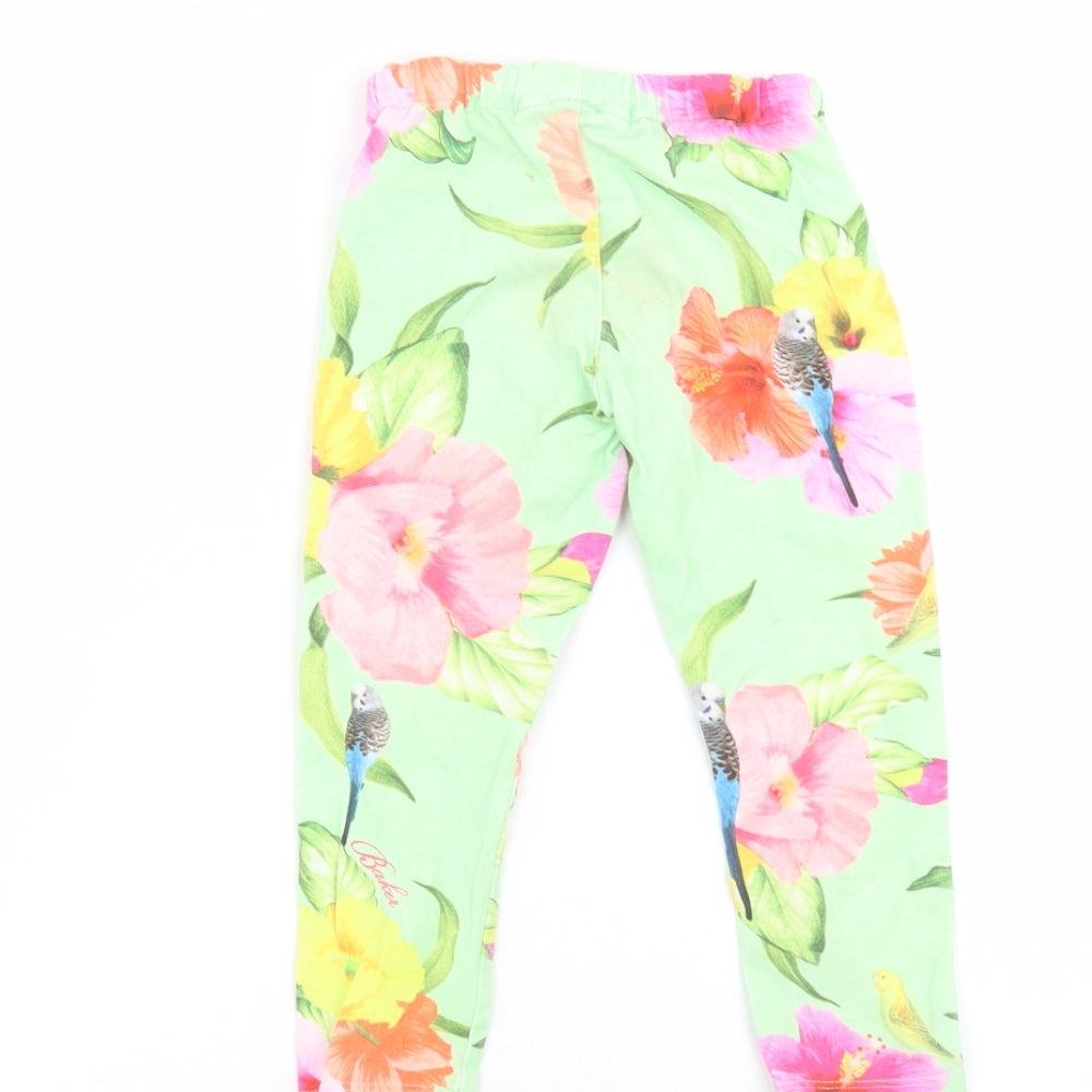 Ted Baker Girls Green Floral  Sweatpants Trousers Size 2-3 Years