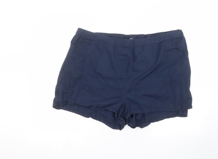 Anthology Womens Blue Hot Pants Shorts Size 26