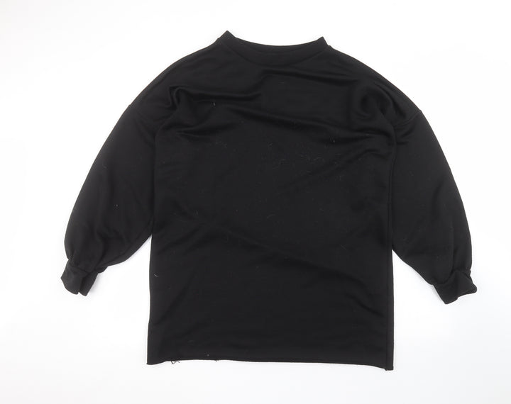 Boohoo Womens Black Pullover Jumper Size 14