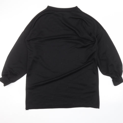 Boohoo Womens Black   Pullover Jumper Size 14