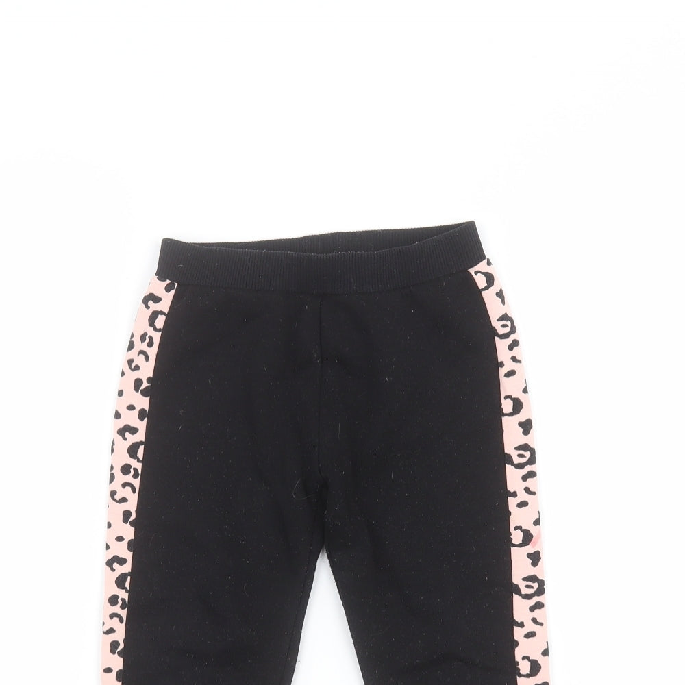 Matalan Girls Black   Sweatpants Trousers Size 2-3 Years
