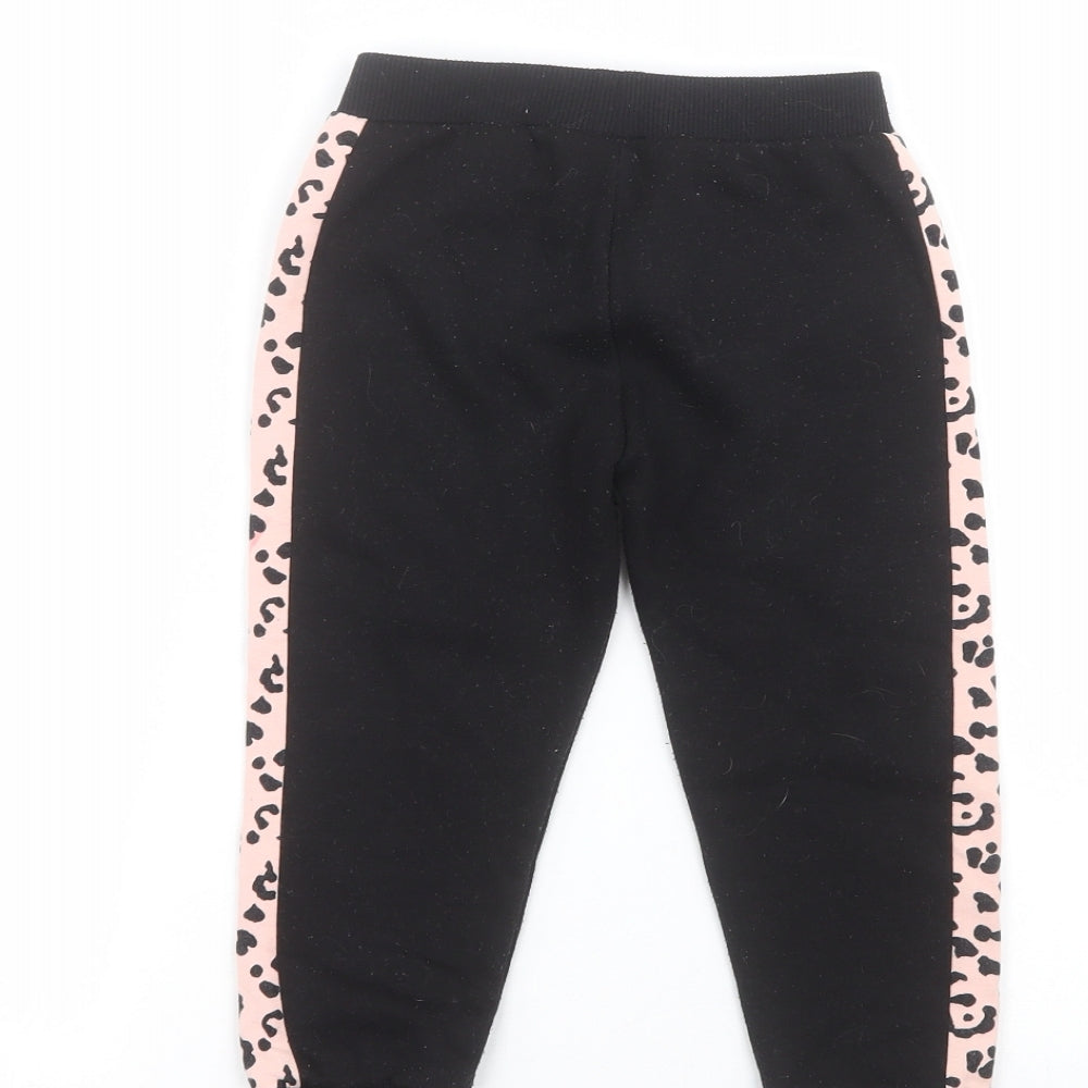 Matalan Girls Black   Sweatpants Trousers Size 2-3 Years