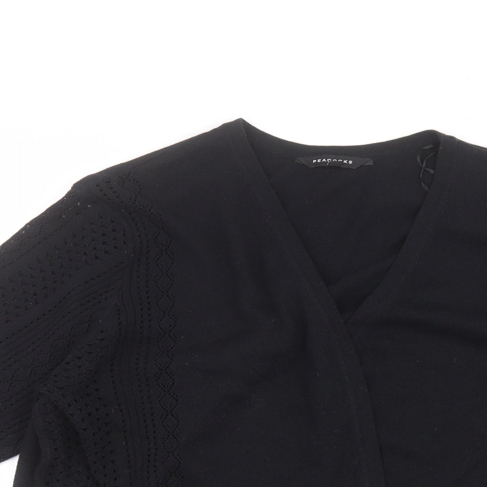 Peacocks Womens Black   Cardigan Jumper Size 22