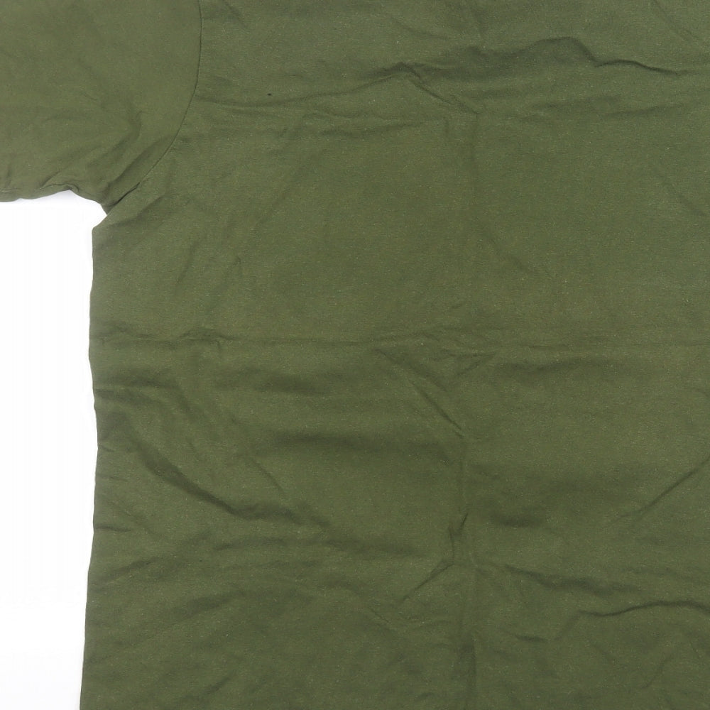 Preworn Mens Green    T-Shirt Size L