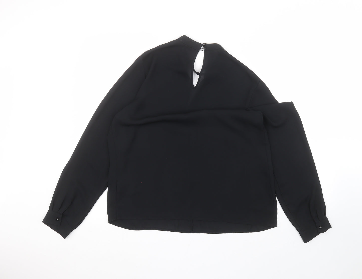 Papaya Womens Black   Basic Blouse Size 12