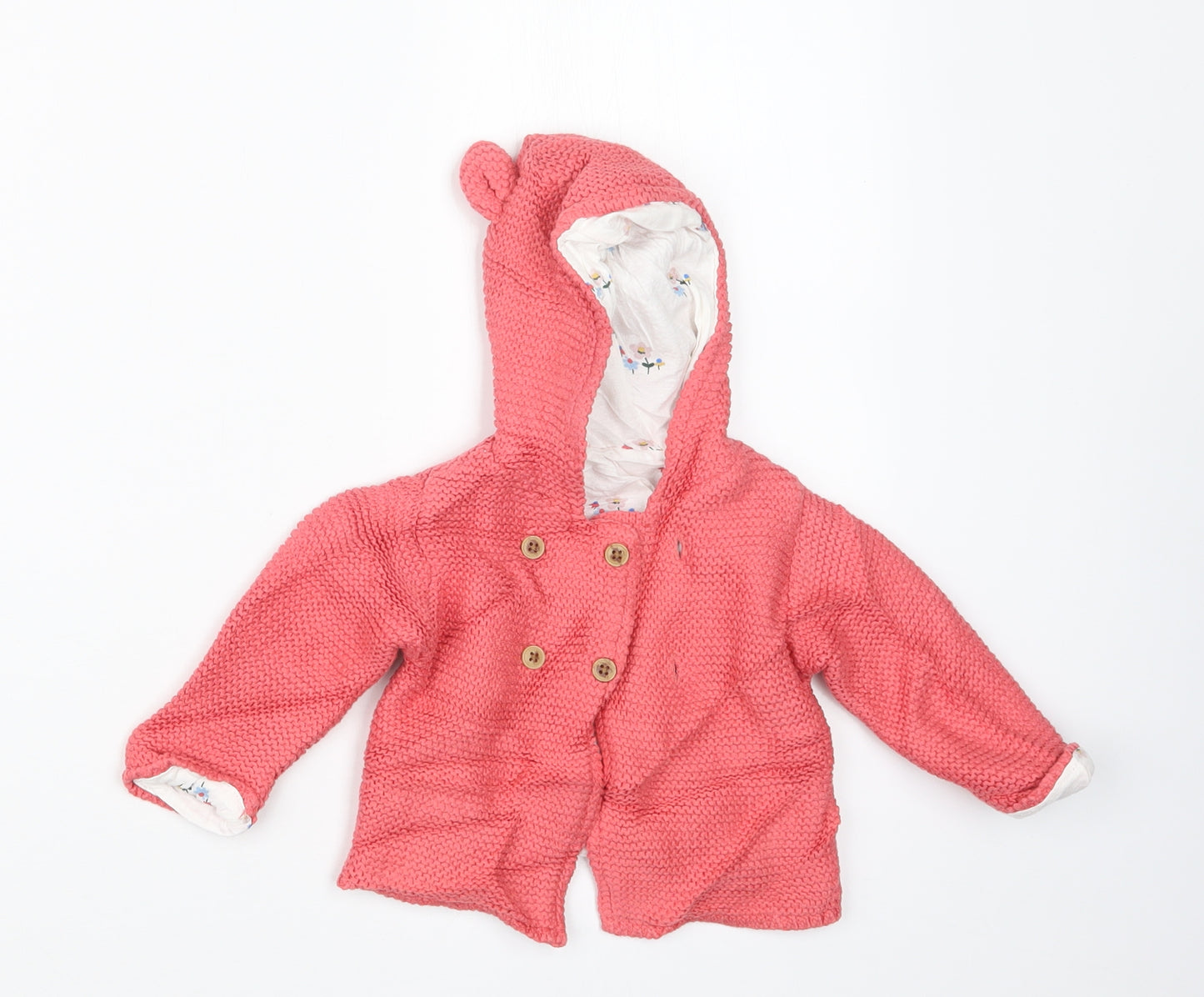 Marks and Spencer Girls Pink   Jacket  Size 3-6 Months