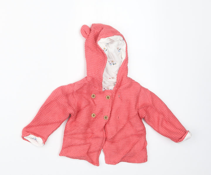 Marks and Spencer Girls Pink   Jacket  Size 3-6 Months