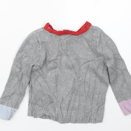 Gap Girls Grey  Knit Pullover Jumper Size 18-24 Months