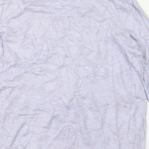 M&Co Womens Purple  Knit Pullover Jumper Size 14