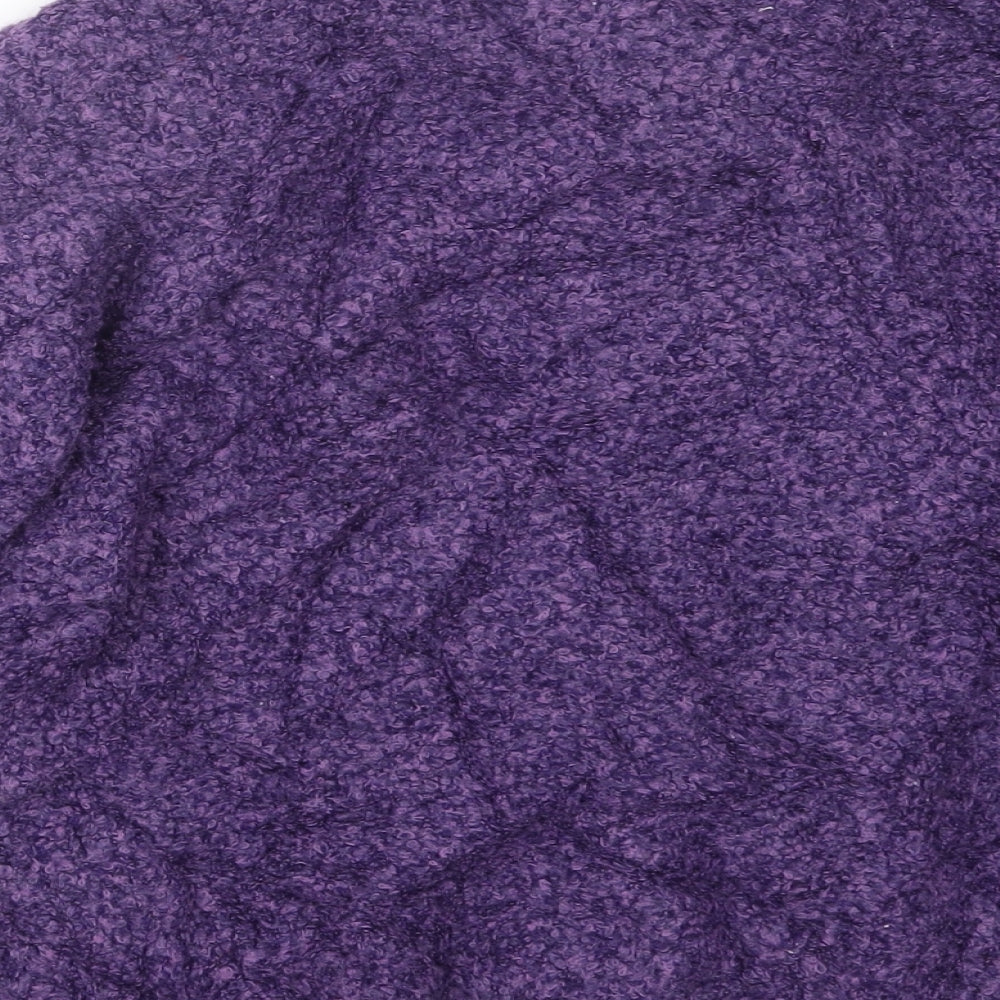 EWM Womens Purple  Knit Cardigan Jumper Size 14