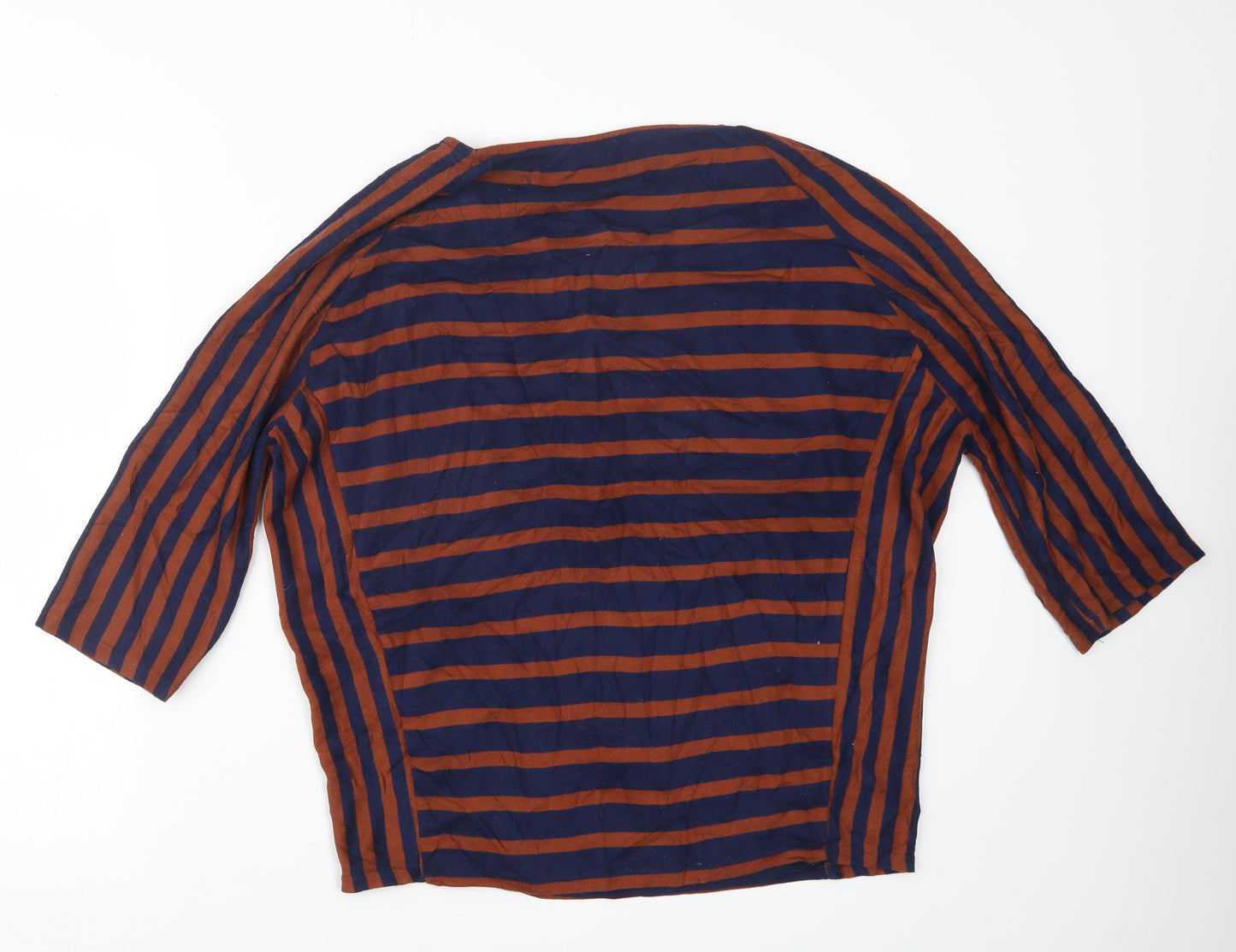 Phase Eight Womens Blue Striped  Pullover Jumper Size 16