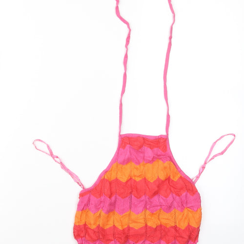 Atmosphere Womens Pink  Knit Pullover Jumper Size 8  - Cropped