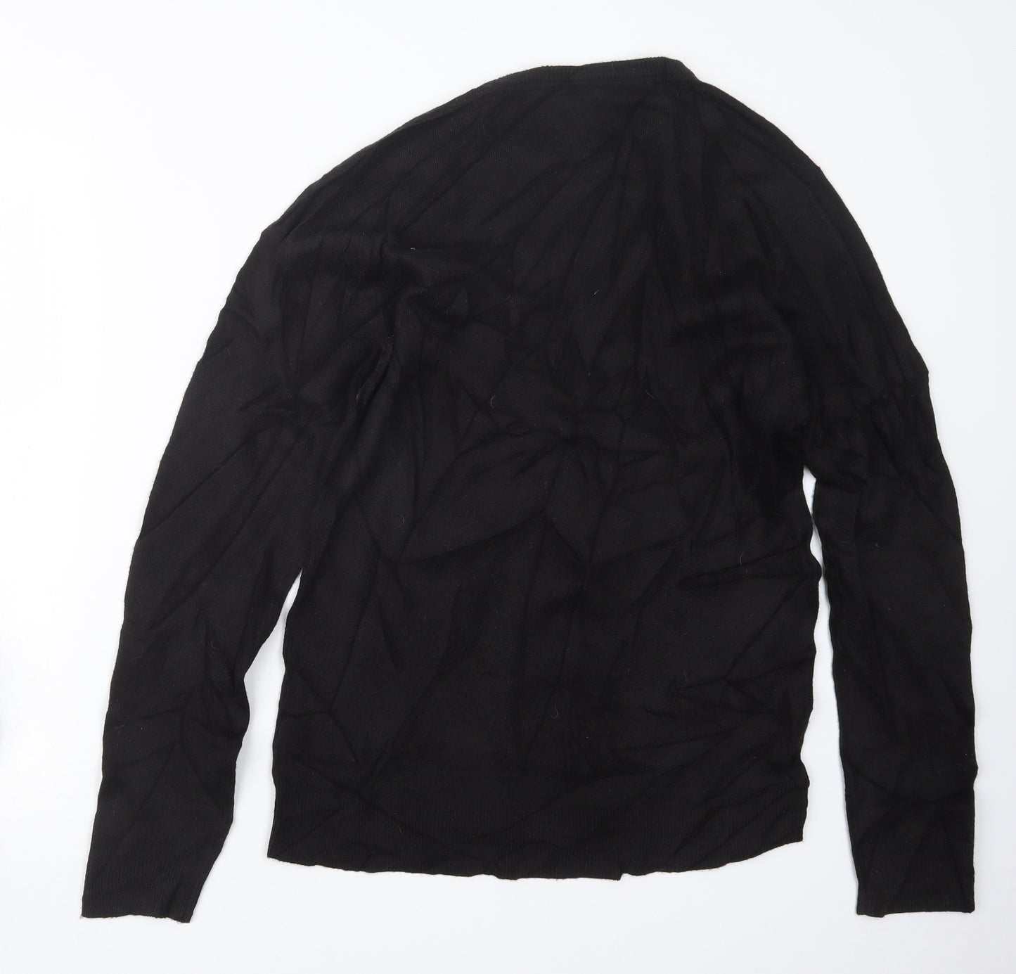 Peacocks Mens Black  Knit Pullover Jumper Size M