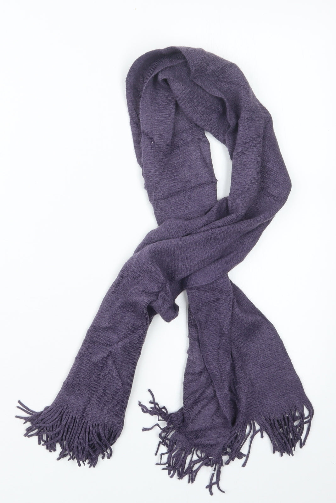 Preworn Womens Purple  Knit  Scarf