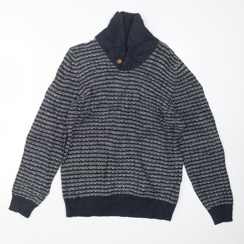 Burton Mens Blue  Knit Pullover Jumper Size S
