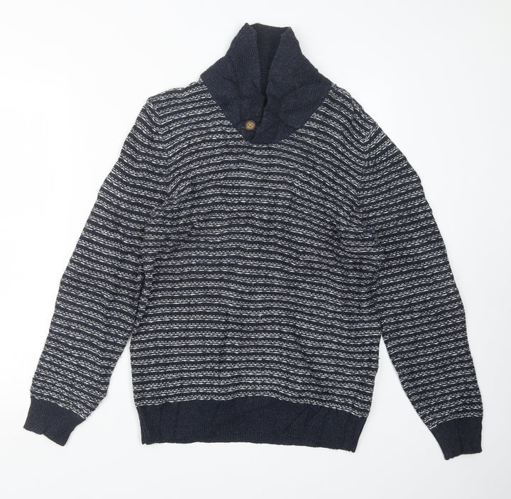 Burton Mens Blue Knit Pullover Jumper Size S