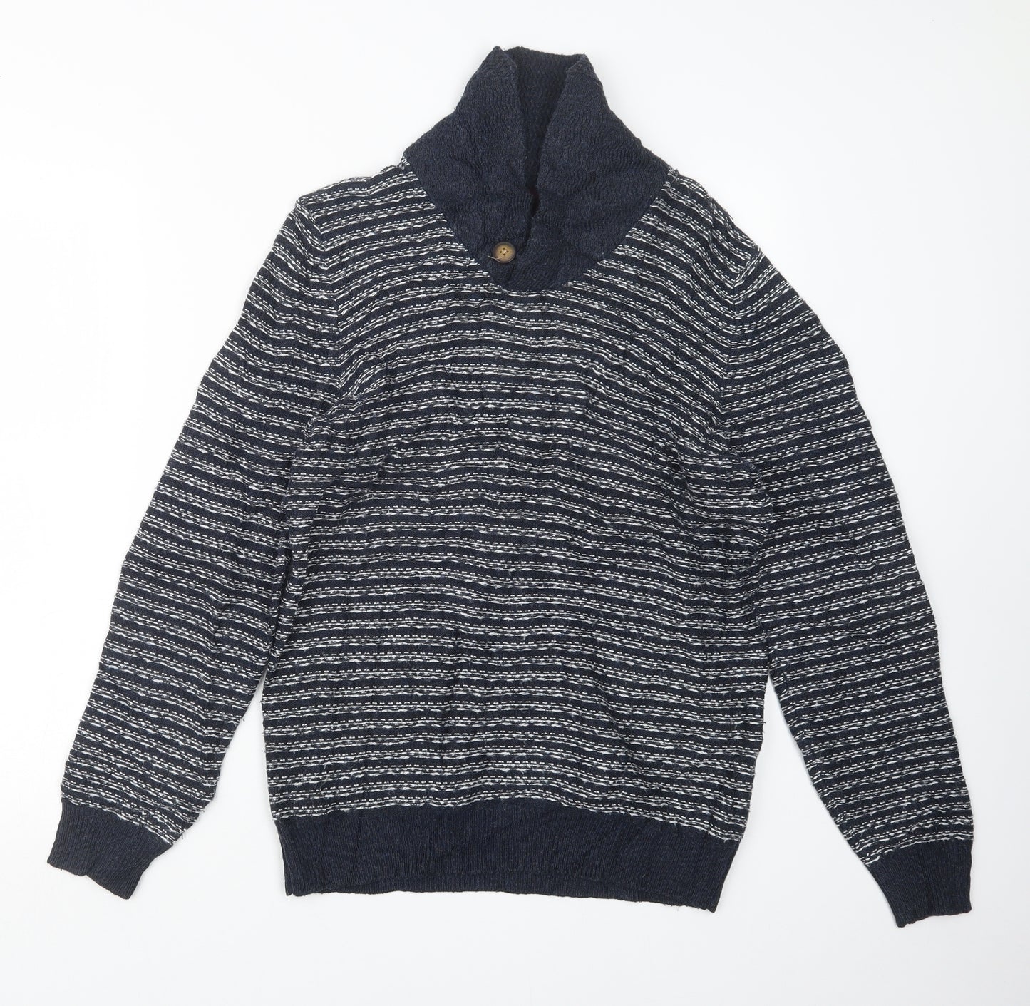Burton Mens Blue  Knit Pullover Jumper Size S