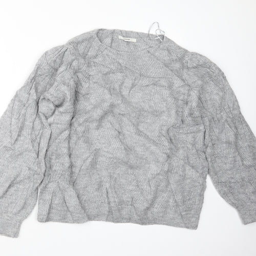 George Womens Grey  Knit Pullover Jumper Size M