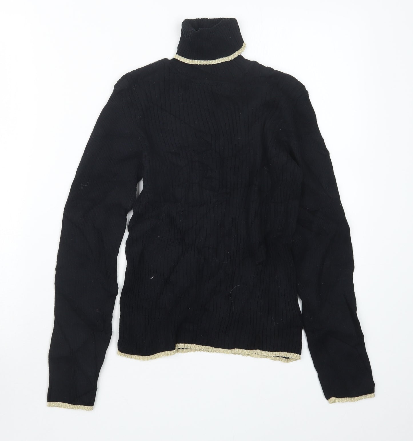 Nutmeg Girls Black   Pullover Jumper Size 12-13 Years