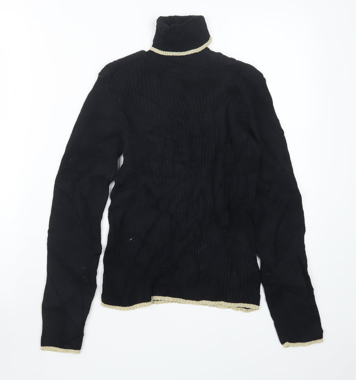 Nutmeg Girls Black   Pullover Jumper Size 12-13 Years