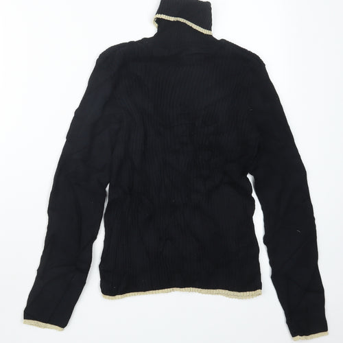 Nutmeg Girls Black   Pullover Jumper Size 12-13 Years