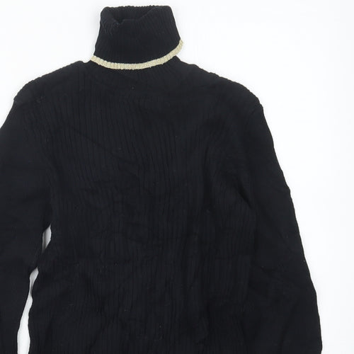 Nutmeg Girls Black   Pullover Jumper Size 12-13 Years