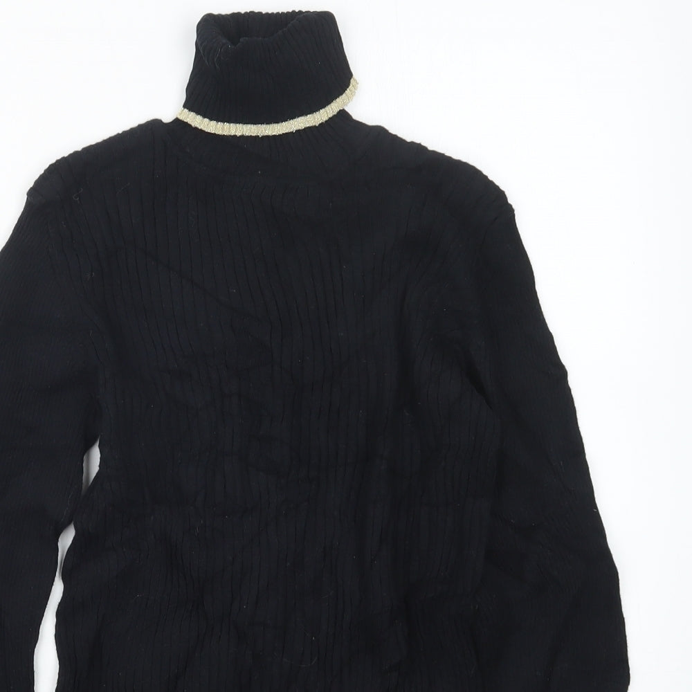Nutmeg Girls Black   Pullover Jumper Size 12-13 Years