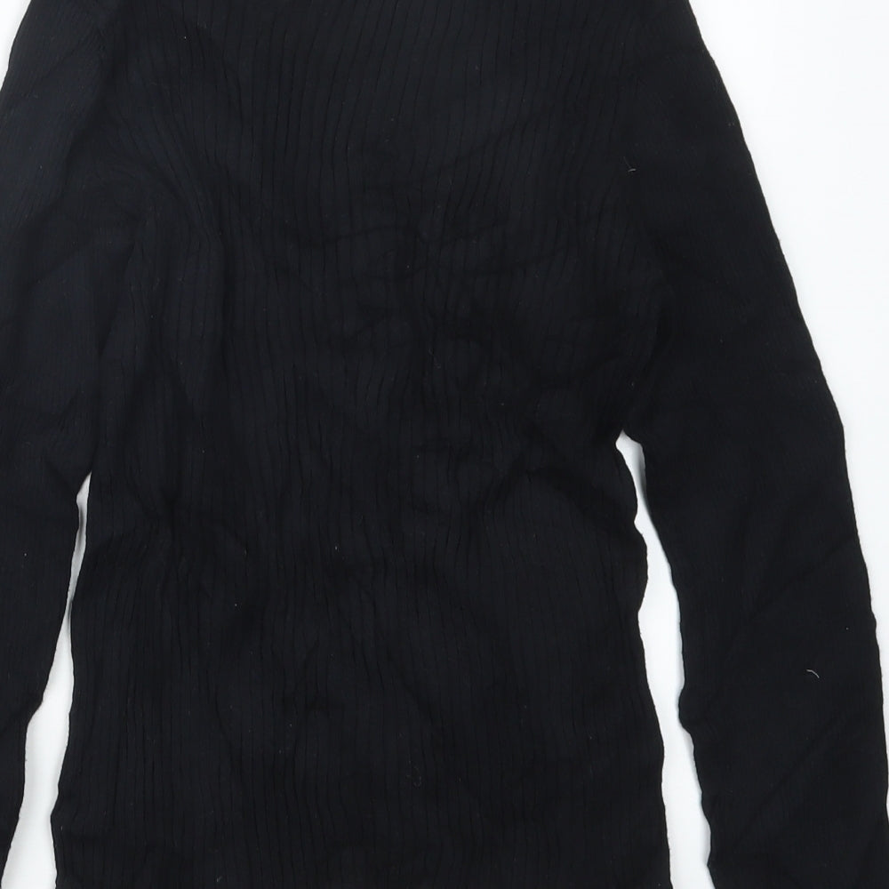 Nutmeg Girls Black   Pullover Jumper Size 12-13 Years