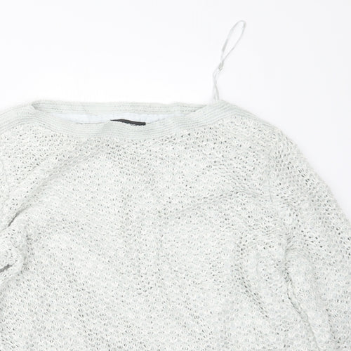 Debenhams Womens Grey  Knit Pullover Jumper Size 14