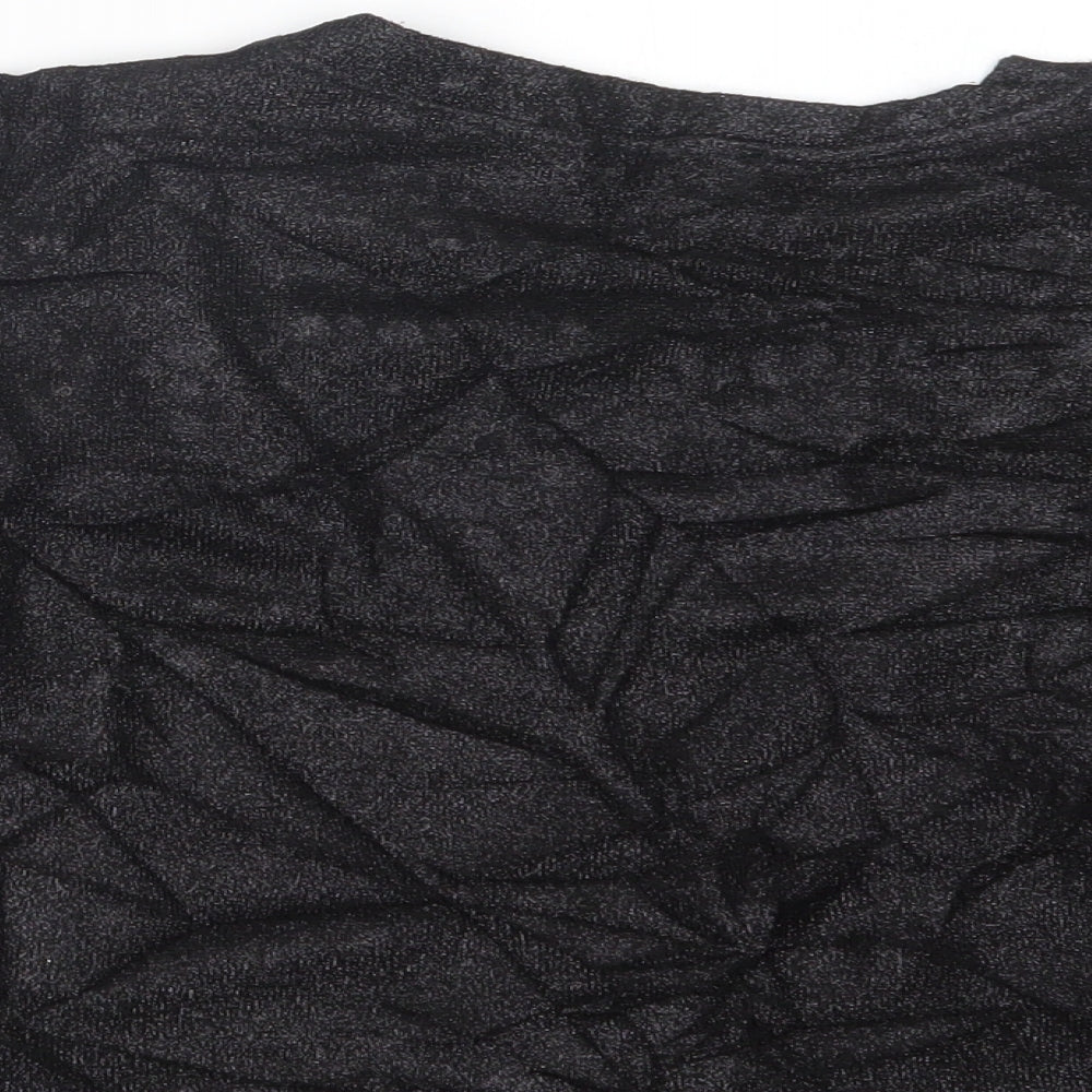Light Before Dark Womens Black   Cropped T-Shirt Size XS