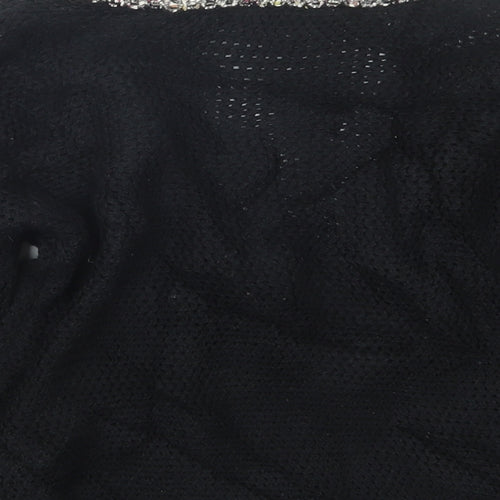 Marks and Spencer Womens Black  Knit Cardigan Jumper Size 8