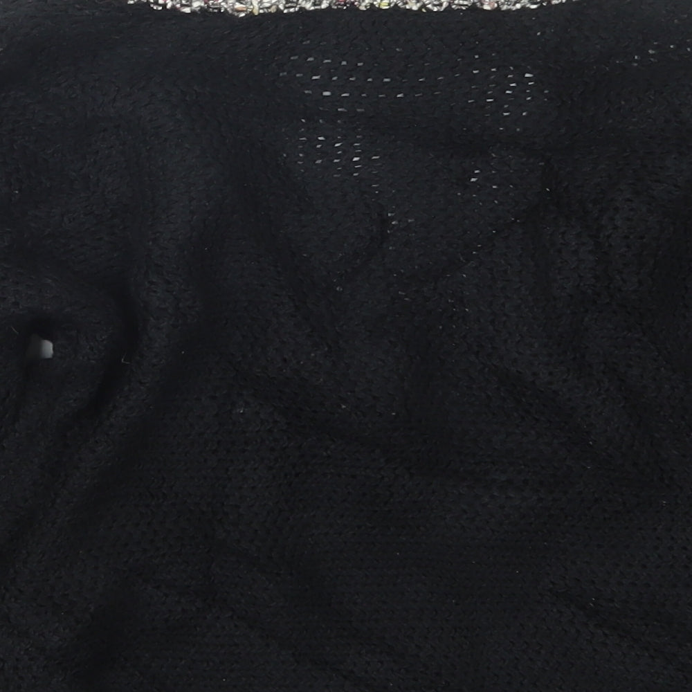 Marks and Spencer Womens Black  Knit Cardigan Jumper Size 8