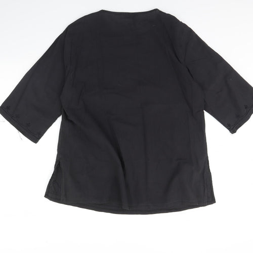 Kim spin Womens Grey   Basic Blouse Size XL
