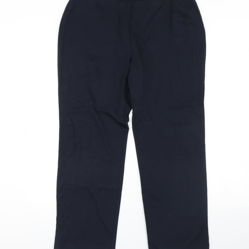 M&S Womens Blue   Trousers  Size 16 L27 in