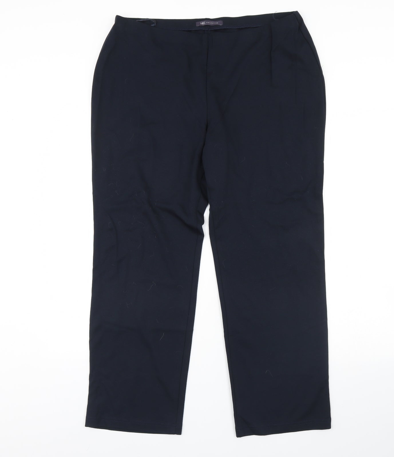 M&S Womens Blue   Trousers  Size 16 L27 in