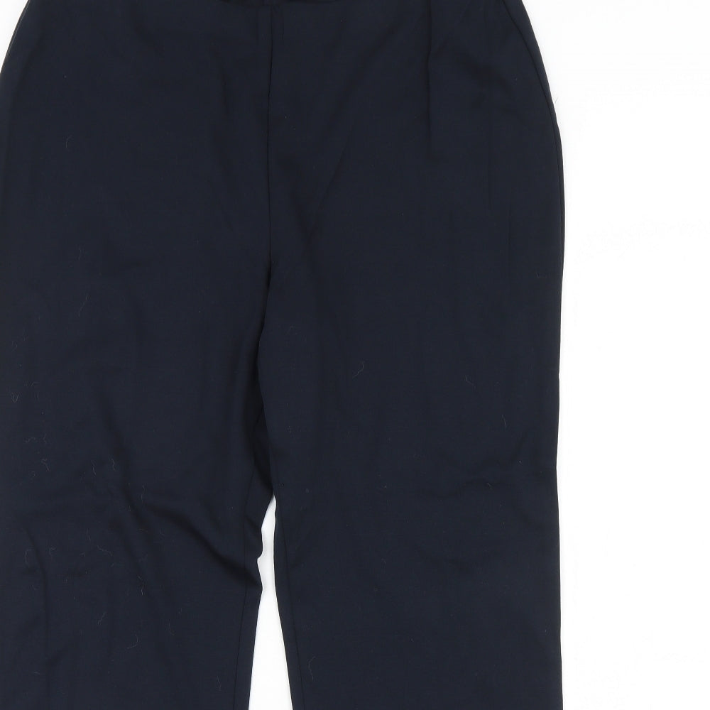 M&S Womens Blue   Trousers  Size 16 L27 in