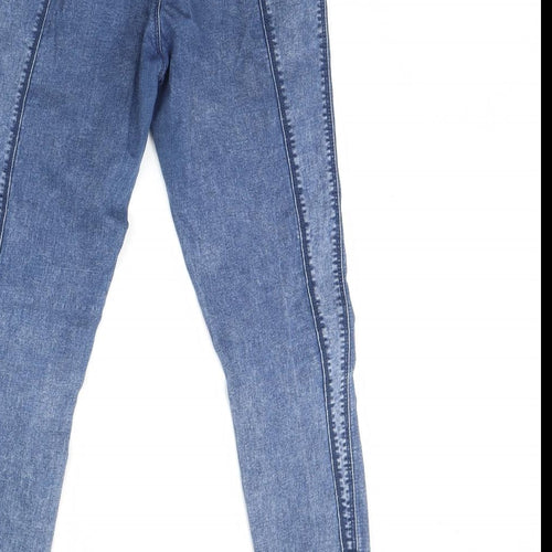 Denim & Co. Womens Blue  Denim Skinny Jeans Size 10 L28 in