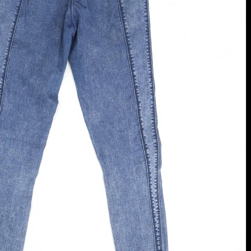 Denim & Co. Womens Blue  Denim Skinny Jeans Size 10 L28 in