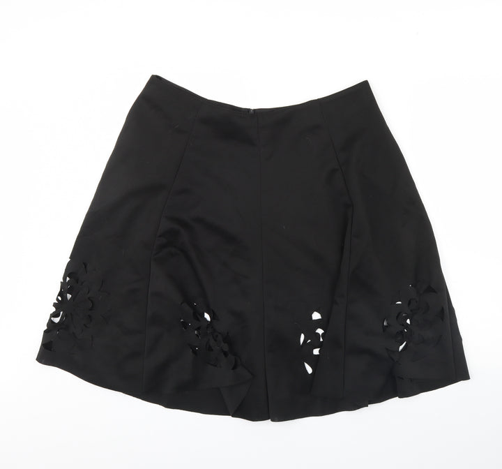 Preworn Womens Black Flare Skirt Size 36 in