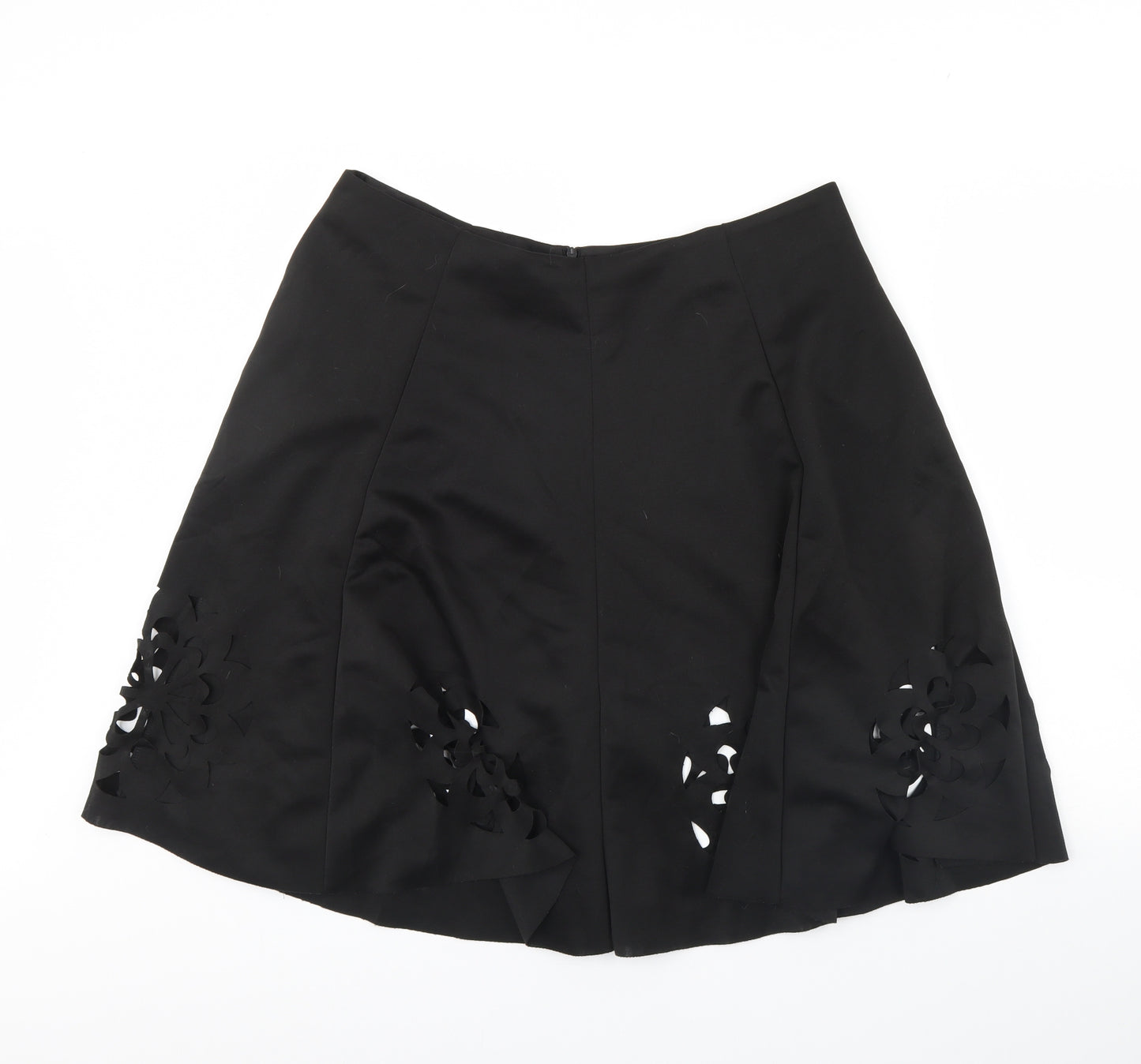 Preworn Womens Black   Flare Skirt Size 36 in