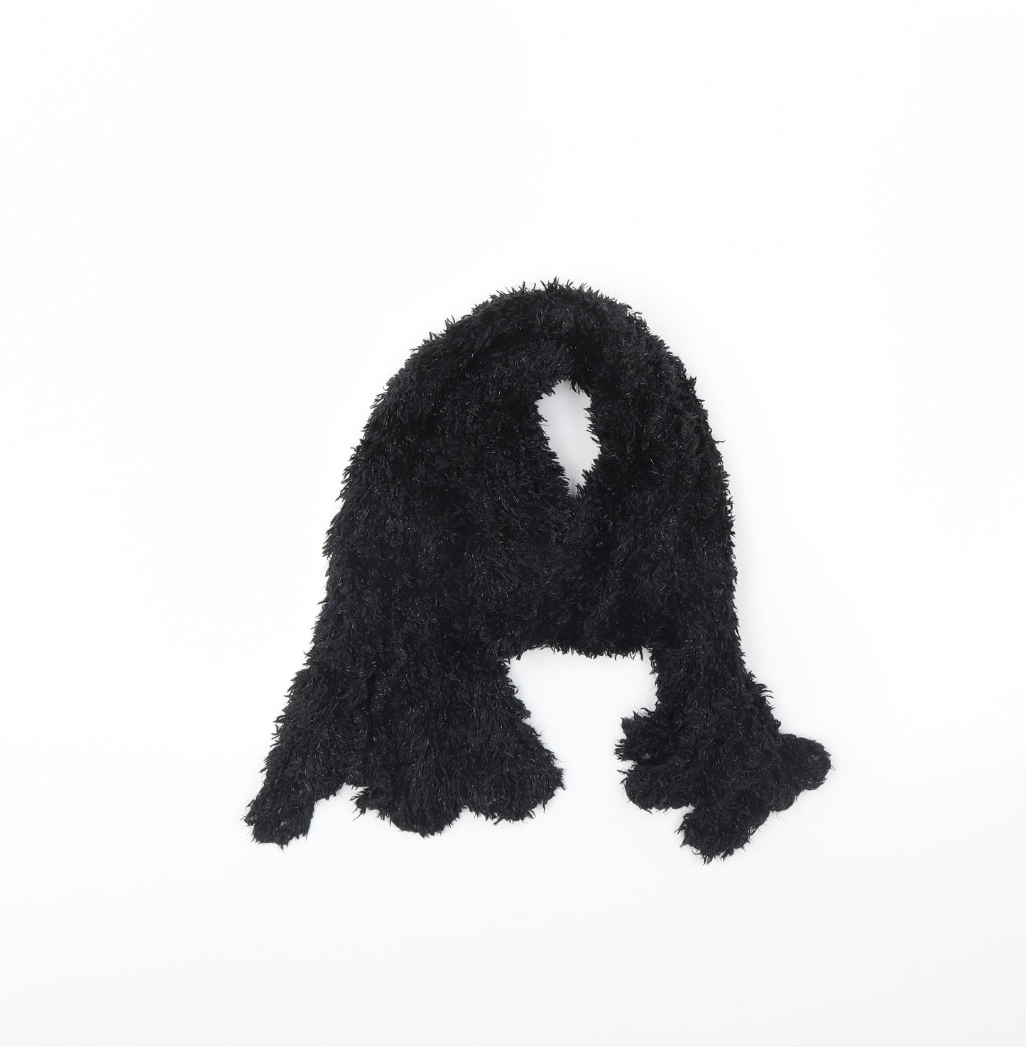 Preworn Womens Black    Scarf